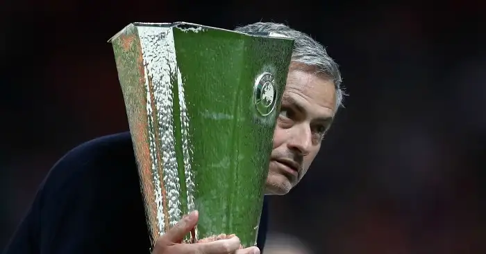 Jose Mourinho Europa League trophy