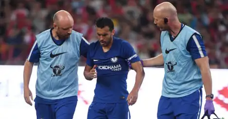 Chelsea winger Pedro suffers concussion and multiple fractures