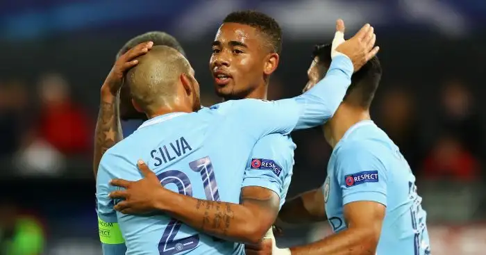 Stones brace helps Manchester City thrash Feyenoord
