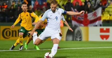 Kane penalty earns sluggish England win in Lithuania