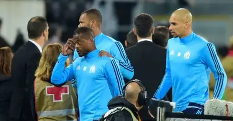 It’s Cantona all over again as Evra sees red for kicking a fan