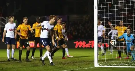 Kane denies Newport famous FA Cup upset as Tottenham snatch replay
