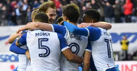 Grigg scores late as Wigan dump 10-man Man City out of FA Cup