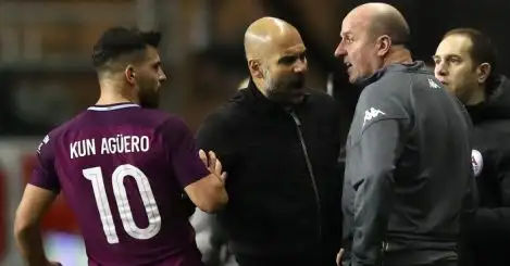 City unhappy as fan confronts Aguero and Pep has tunnel bust-up