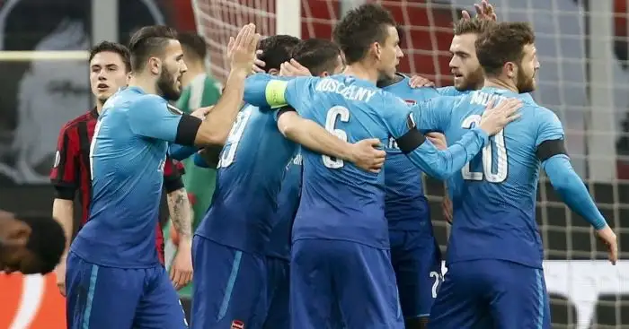 Slick Arsenal stun Milan with 2-0 San Siro success