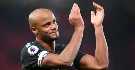 Kompany claims Man United fans will back Man City against Liverpool