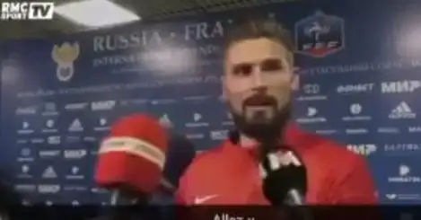 Why did Giroud storm off midway through France interview?