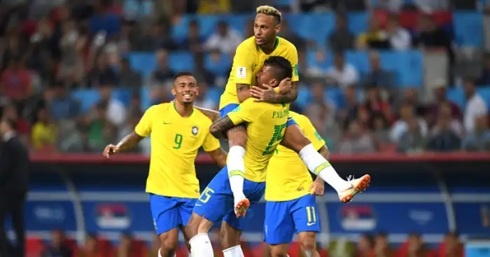 Paulinho and Silva goals see Brazil defeat Serbia to top Group E