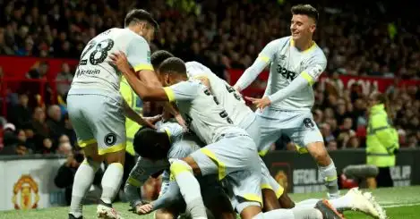 Ten-man Man Utd pay the penalty as Derby earn stunning League Cup win