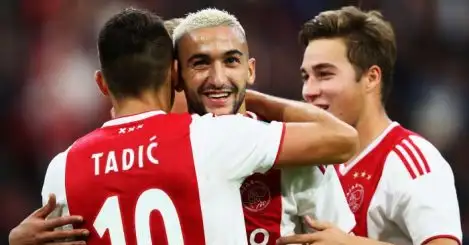 Agent of Ajax attacker pushing for Liverpool or Arsenal switch
