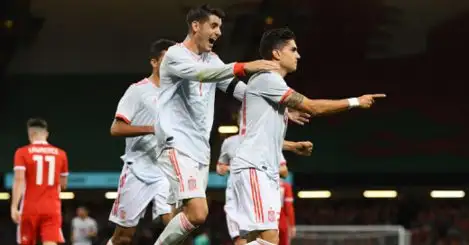 Spain ease past Wales despite late consolation goal
