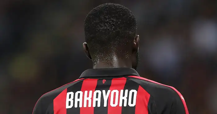 during the UEFA Europa League Group F match between AC Milan and Olympiacos at Stadio Giuseppe Meazza on October 4, 2018 in Milan, Italy.