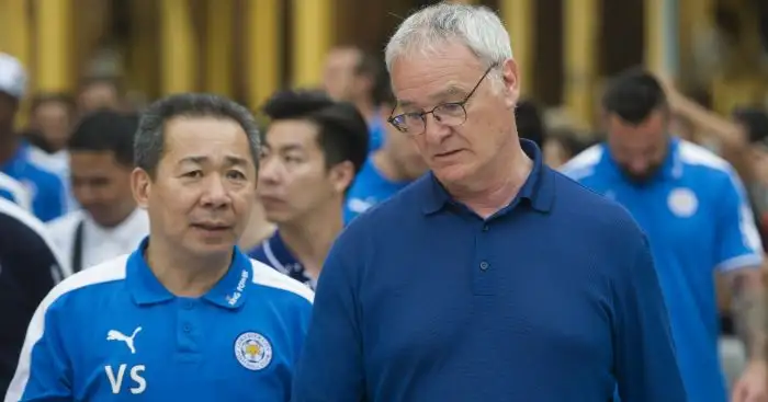 Claudio Ranieri pays his respects at Vichai Srivaddhanaprabha’s shrine