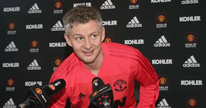 <> at Aon Training Complex on December 21, 2018 in Manchester, England.