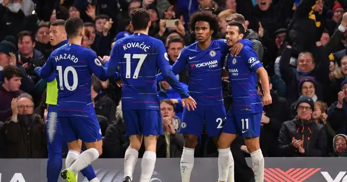 Willian, Pedro guide Chelsea to tight win over Newcastle