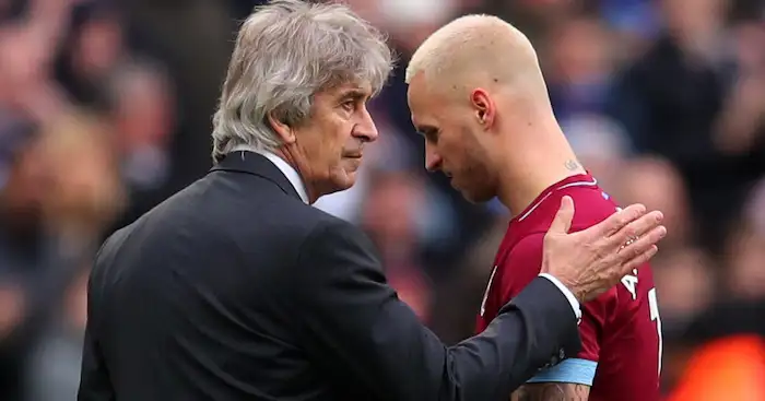 West Ham star nearing £35m departure as Pellegrini explains absence