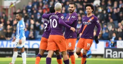 Man City cut gap to Liverpool after cruise at Huddersfield