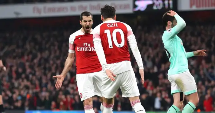 Ozil back with a bang as Arsenal thump Bournemouth