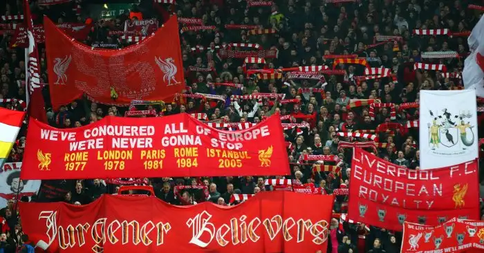 Liverpool fans Anfield TEAMtalk