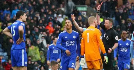 Burnley beaten at the death by 10-man Leicester