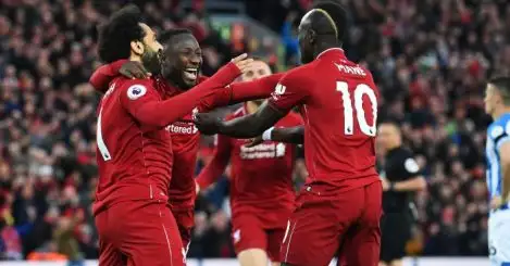 Rampant Liverpool hit top spot again after Huddersfield rout