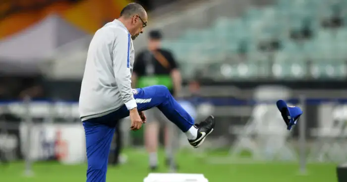 Stroppy Sarri storms out of Chelsea training ahead of Europa League final