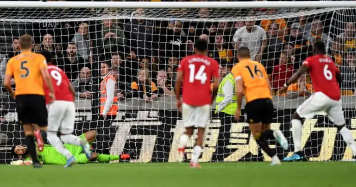 Paul Pogba misses chance to send Man Utd top