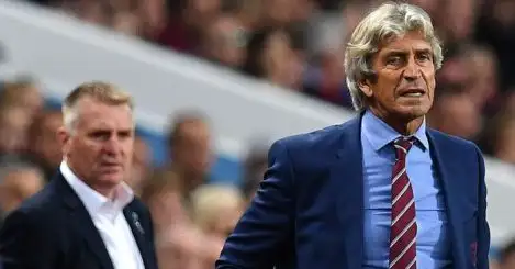 Pellegrini unhappy with officials after West Ham draw at Villa
