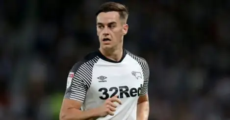 Derby star Tom Lawrence apologies for ‘total error of judgement’