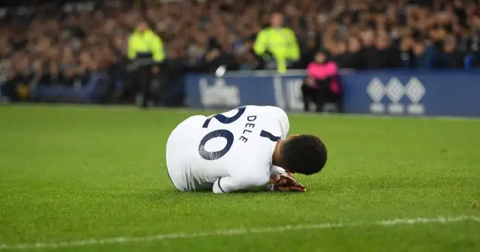 Tosun ruins Alli’s day as Everton grab draw against ten-man Spurs