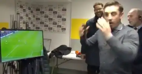 Social Shots: Gary Neville aghast in tunnel at Tottenham; Salah so thoughtful in dressing room