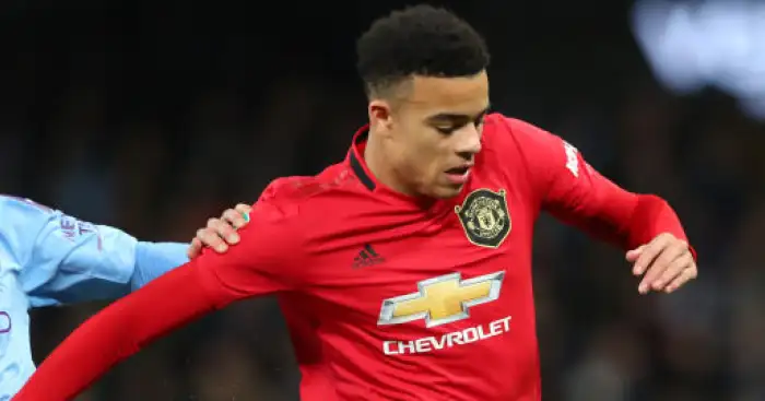 Mason Greenwood trains with Man Utd academy teammate in