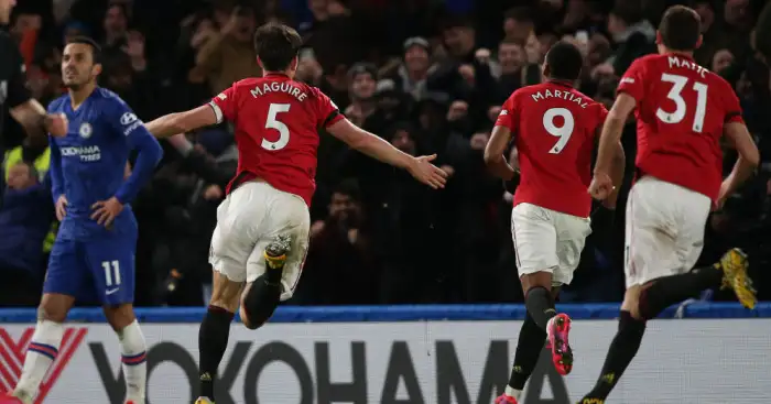 Maguire lucky to escape red as Man Utd sink Chelsea 2-0 in crazy game