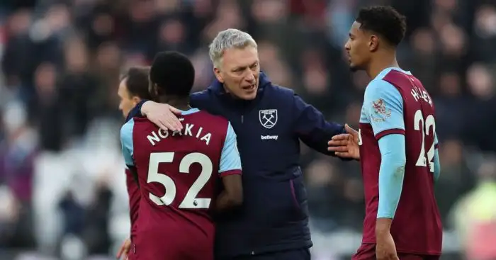 David Moyes, Jeremy Ngakia, Sebastian Haller West Ham TEAMtalk