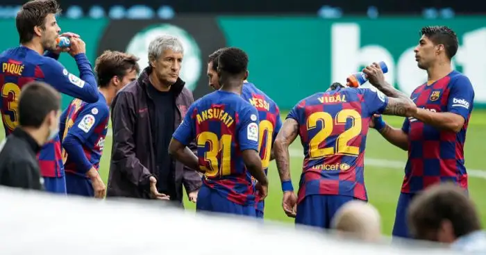 Luis Suarez loads blame onto under-fire Barcelona boss Quique Setien