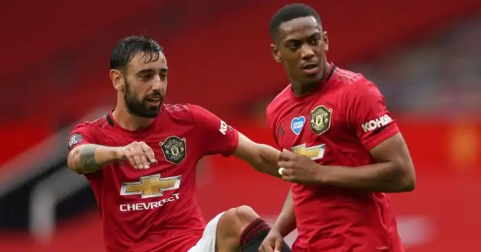 Bruno Fernandes, Anthony Martial Man Utd TEAMtalk