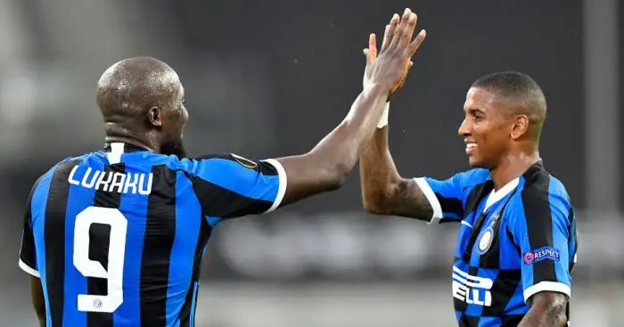 Romelu Lukaku Ashley Young Inter Milan