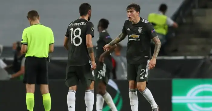 Bruno Fernandes, Victor Lindelof Man Utd