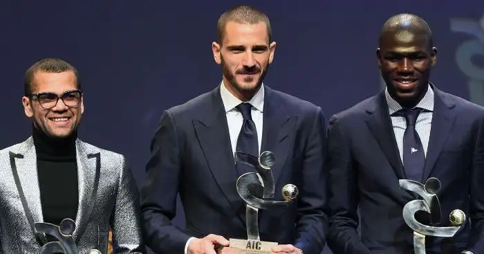 Dani Alvez, Leonardo Bonucci, Kalidou Koulibaly