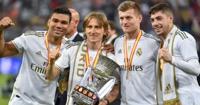 Casemiro, Luka Modric, Toni Kroos, Federico Valverde Real Madrid