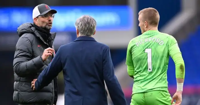 Klopp Ancelotti Pickford TEAMtalk