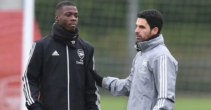 Mikel Arteta; Nicolas Pepe TEAMtalk