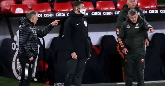 Solskjaer, Wilder explain fiery Bramall Lane touchline exchange