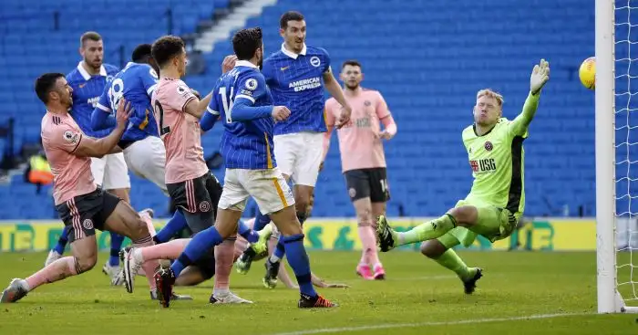 First Sheff Utd win denied at the death as Brighton snatch late point