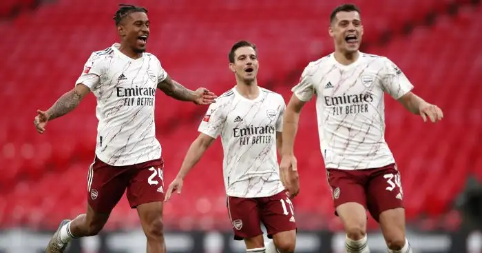 Reiss Nelson, Cedric Soares, Granit Xhaka