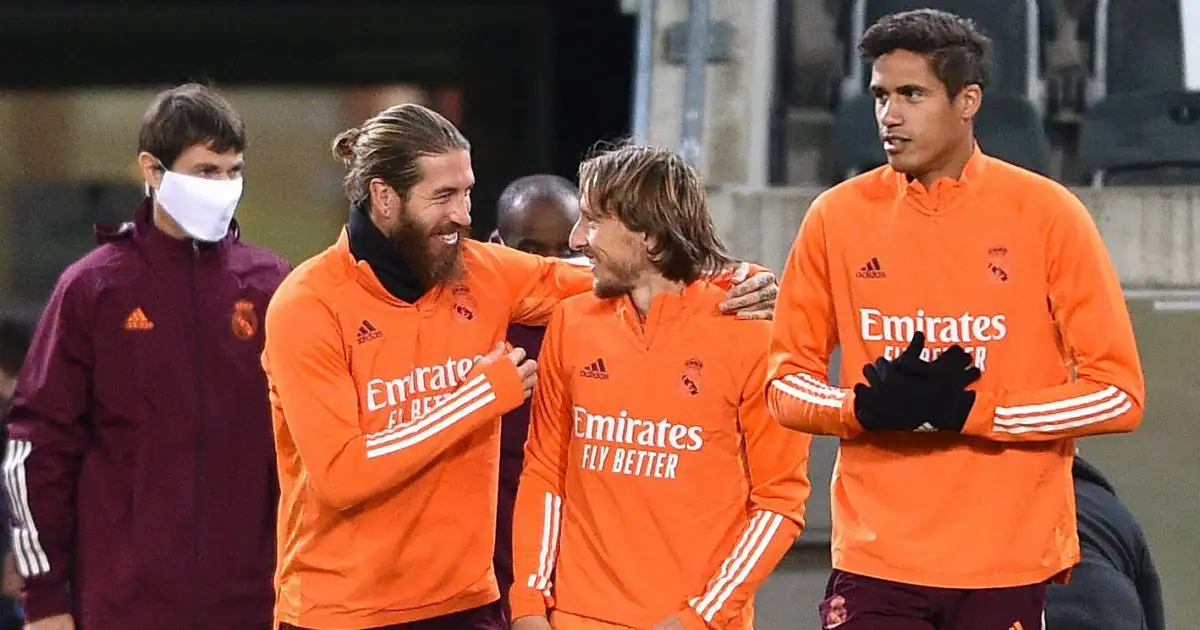 Sergio Ramos, Luka Modric, Raphael Varane Real Madrid