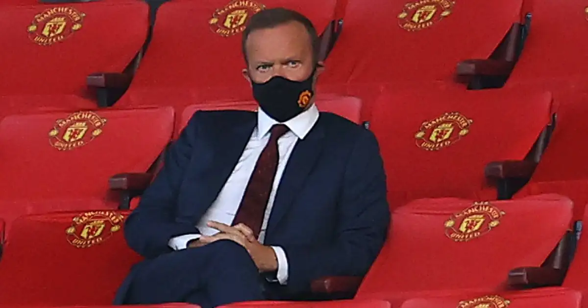 Ed Woodward sits in stands at Manchester United. TEAMtalk