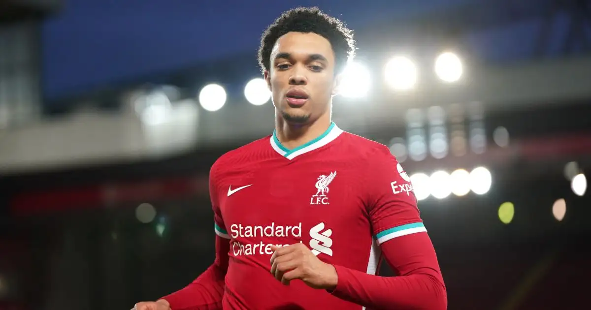 Trent Alexander-Arnold Liverpool v Man City February 2021
