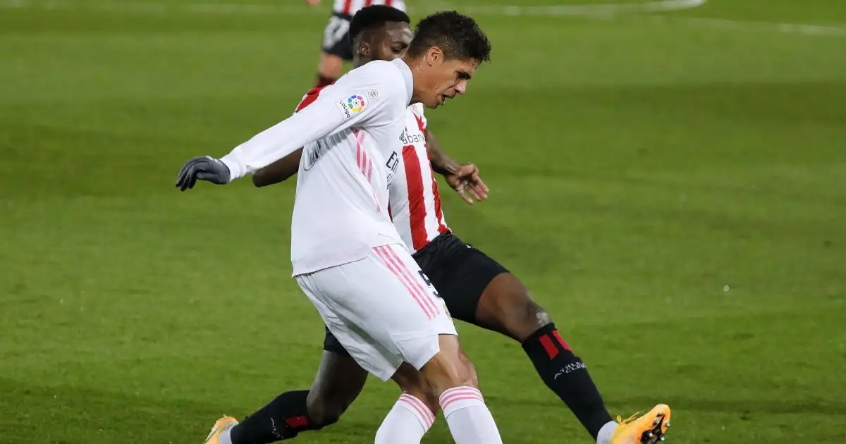Raphael Varane Real Madrid v Athletic Bilbao December 2020