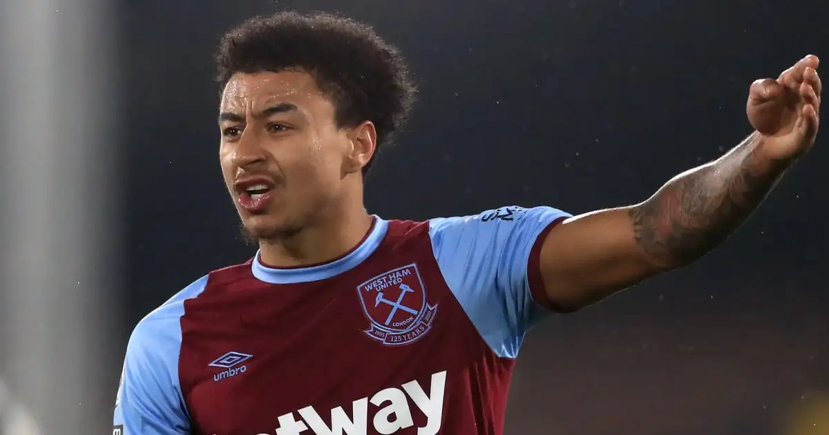 Jesse Lingard, on loan at West Ham